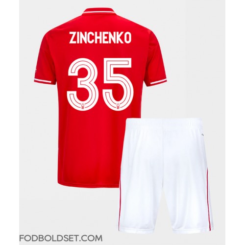 Nottingham Forest Oleksandr Zinchenko #35 Hjemme Trøje Børn 2025-26 Kortærmet (+ Korte bukser)